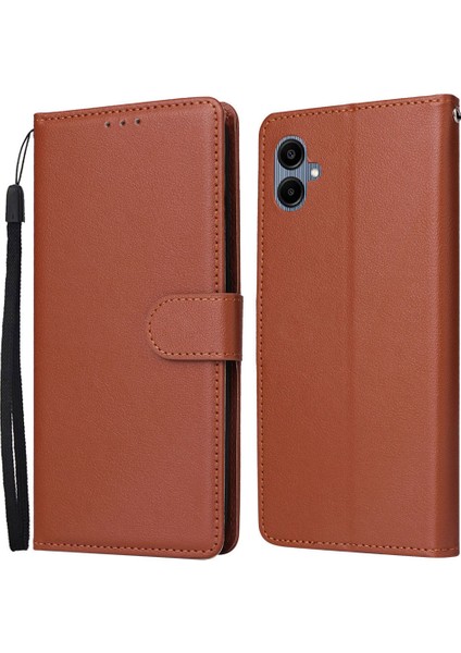 Samsung Galaxy A06 Cüzdan Standı Görünümü Pu Deri Telefon Kılıfı (Yurt Dışından)