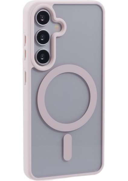 Samsung Galaxy S24 Plus Darbeye Dayanıklı Pc+Tpu Magsafe ile Uyumlu Şeffaf Telefon Kapağı (Yurt Dışından)
