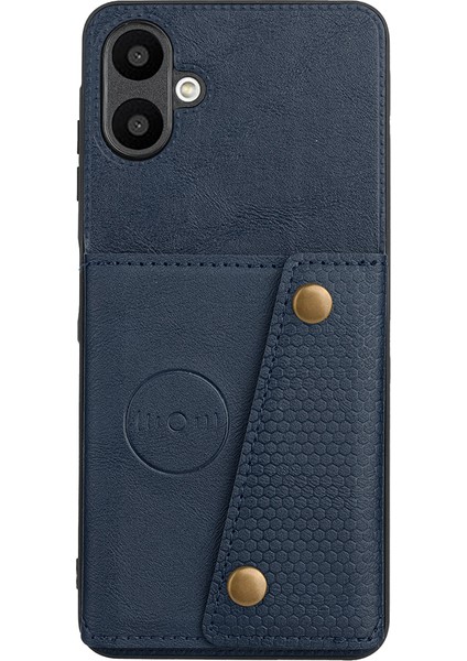 Samsung Galaxy A06 Kart Yuvaları Kickstand Deri + Tpu Telefon Kapağı (Yurt Dışından)