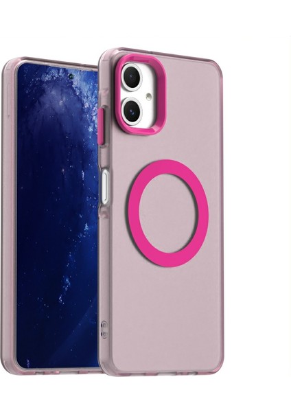 Samsung Galaxy A06 Pc+Tpu+Pet Düşme Önleyici Telefon Kılıfı Magsafe ile Uyumlu (Yurt Dışından)