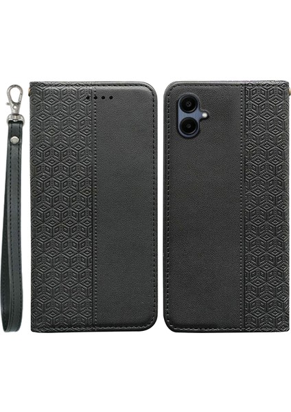 Samsung Galaxy A06 Cüzdan Telefon Kılıfı Güçlü Manyetik Deri Kapak Çevirin (Yurt Dışından)