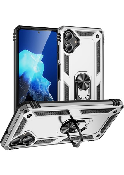 Samsung Galaxy A06 Pc+Tpu Telefon Kılıfı ve Döner Halkalı Kickstand (Yurt Dışından)