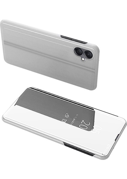 Samsung Galaxy A06 Görünüm Penceresi Standı Deri Flip Telefon Kapağı (Yurt Dışından)