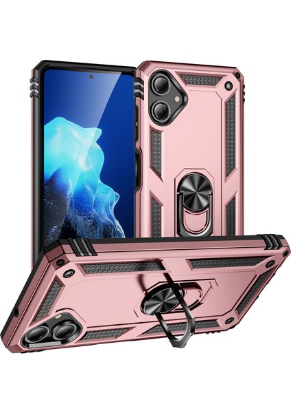 Samsung Galaxy A06 Pc+Tpu Telefon Kılıfı ve Döner Halkalı Kickstand (Yurt Dışından)