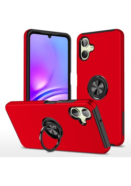 Samsung Galaxy A06 Pc+Tpu Telefon Kılıfı ve Dönebilen Halka Tutucu (Yurt Dışından)