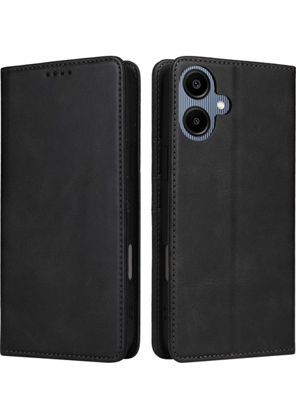 Samsung Galaxy A06 Rfıd Engelleme Pu Deri Telefon Cüzdan Kapağı (Yurt Dışından)