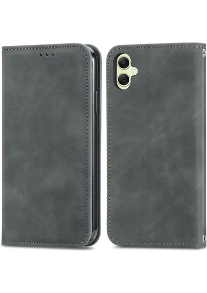 Samsung Galaxy A06 Cilt Dokunma Duygusu Deri Cüzdan Telefon Kapağı Manyetik Emme (Yurt Dışından)