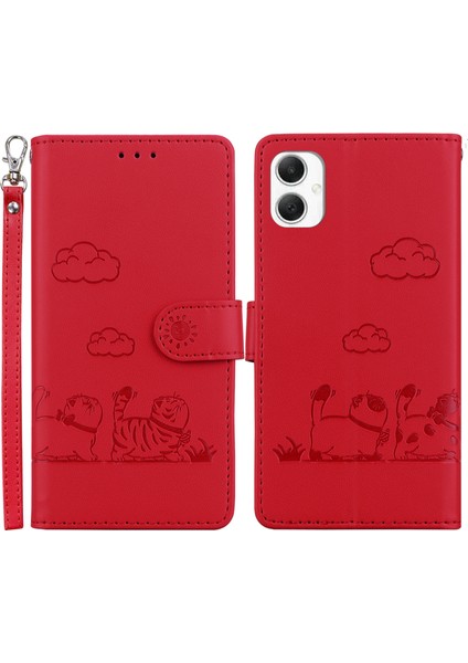 Samsung Galaxy A06 Rfıd Engelleme Tpu+Pu Deri Telefon Kapağı (Yurt Dışından)