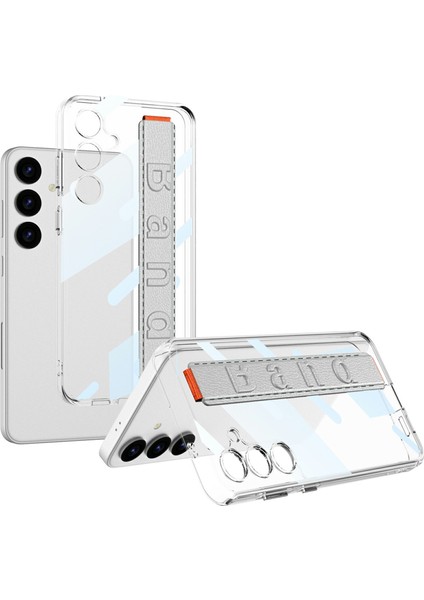 Samsung Galaxy S24 Silikon El Askılı Düşme Önleyici Tpu+Pc Telefon Kılıfı (Yurt Dışından)