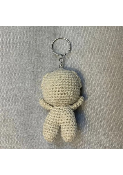 El Örgüsü Amigurumi Papyonlu Ayı Anahtarlık - Bej fiyatları