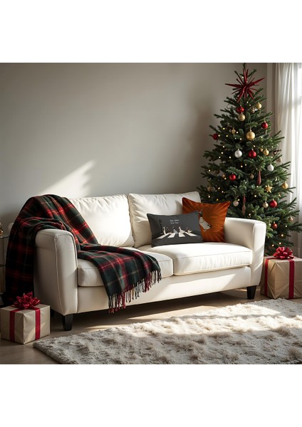 Christmas Çift Taraflı Dikdörtgen Kılıfı Ds9