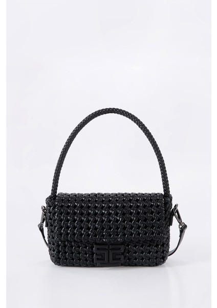 Kadın Omuz Askılı Kol Çantası 17574 Siyah