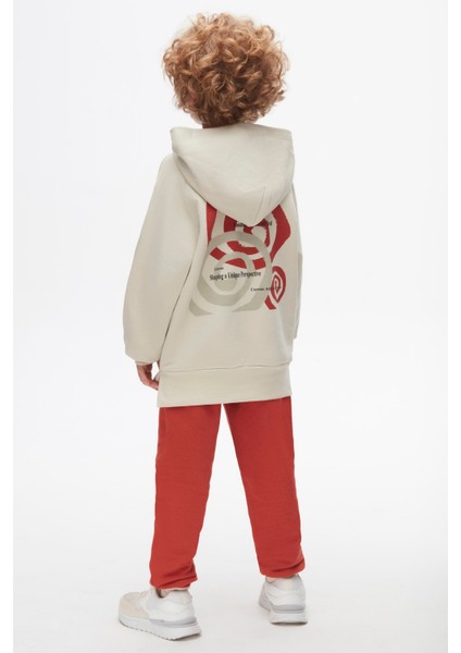 47500 Erkek Çocuk Krem-Oranj Cure Sweat