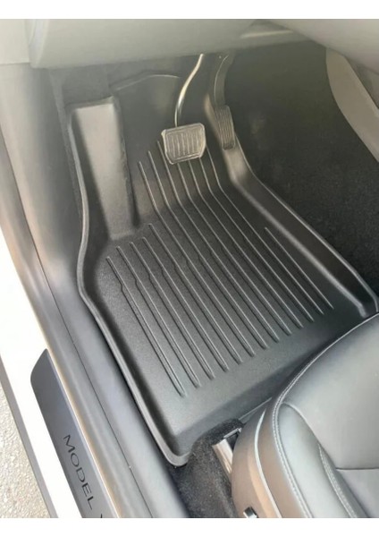 Li Parts Tesla Model Y TPE 3D Premium Havuzlu Paspas Seti 3,5 mm kalınlık