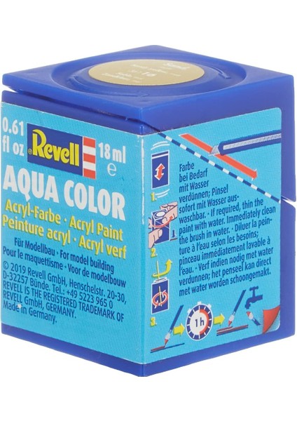 - Su Bazlı Maket Boyası Kum Sarısı Mat 18 ml (36116)