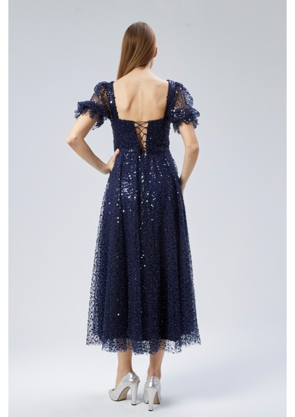 Kalp Yaka Inci Boncuklu Abiye Elbise fırsatları