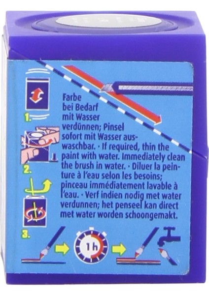 - Su Bazlı Maket Boyası Çelik Metalik 18 ml (36191)