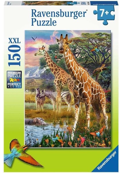 Ravensburger 150P Puzzle Zürafalar, Çok Renkli
