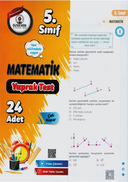 5.sınıf Matematik Yaprak Test Yeni Müfredat