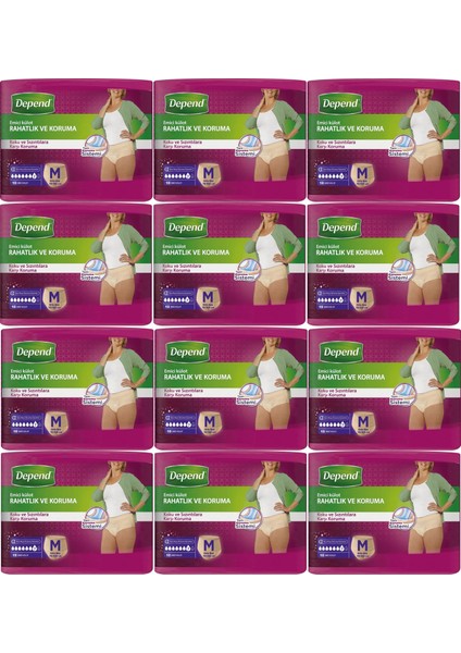 Emici Külot Hasta Bezi Medium - Orta Kadın 120 Adet (12PK*10)