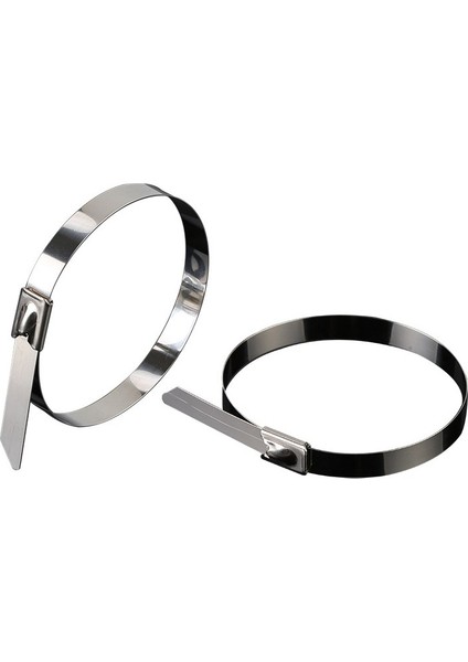 Paslanmaz Çelik Kablo Bağları 4.6 x 700MM 10 Adet 304, 316 Paslanmaz Çelik Kablo Bağları Ağır Hizmet Tipi Kendinden Kilitli Kablo Zip Kravat Çok Amaçlı Metal Egzoz Wrap Kilit Bağları