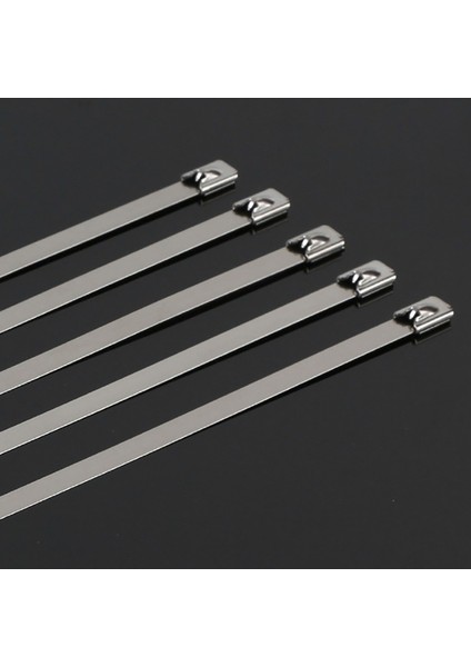 Paslanmaz Çelik Kablo Bağları 4.6 x 700MM 10 Adet 304, 316 Paslanmaz Çelik Kablo Bağları Ağır Hizmet Tipi Kendinden Kilitli Kablo Zip Kravat Çok Amaçlı Metal Egzoz Wrap Kilit Bağları fiyatları
