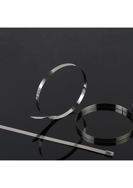 Paslanmaz Çelik Kablo Bağları 4.6 x 700MM 10 Adet 304, 316 Paslanmaz Çelik Kablo Bağları Ağır Hizmet Tipi Kendinden Kilitli Kablo Zip Kravat Çok Amaçlı Metal Egzoz Wrap Kilit Bağları modelleri