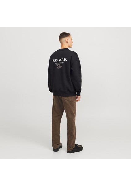 Erkek Sirt ve Gögüs Baskili Sweatshirt - Urban