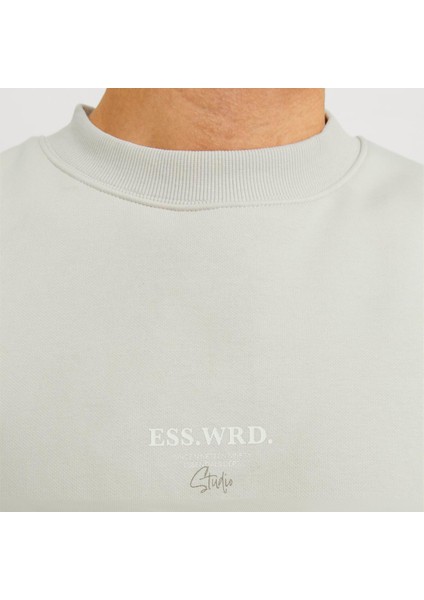 Erkek Sirt ve Gögüs Baskili Sweatshirt - Urban modelleri