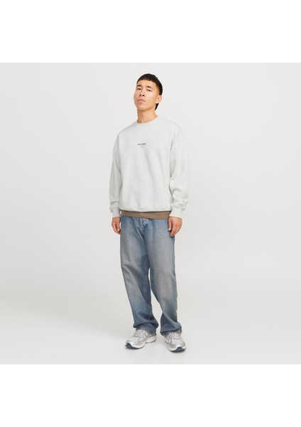 Jack & Jones Erkek Sirt ve Gögüs Baskili Sweatshirt - Urban