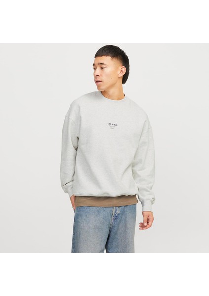 Jack & Jones Erkek Sirt ve Gögüs Baskili Sweatshirt - Urban