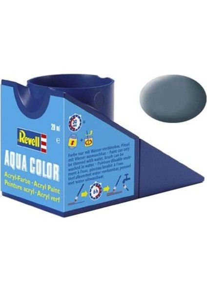 - Su Bazlı Maket Boyası Grimsi Mavi Mat 18 ml (36179)