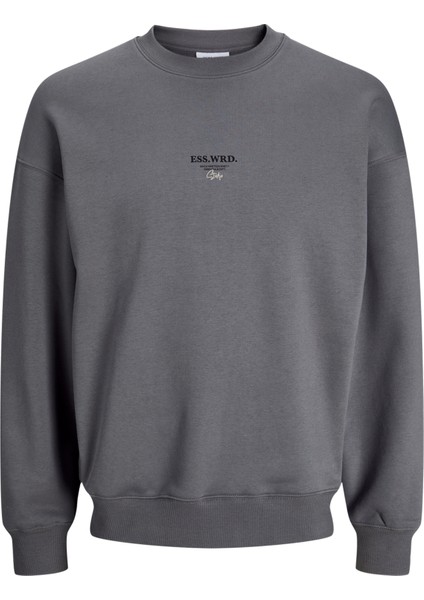 Jack & Jones Erkek Sirt ve Gögüs Baskili Sweatshirt - Urban