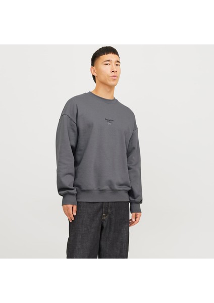 Jack & Jones Erkek Sirt ve Gögüs Baskili Sweatshirt - Urban