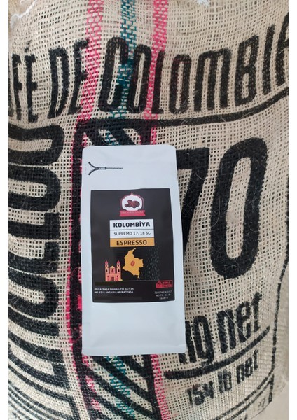 Kolombiya Espresso Çekirdek Kahve 250 gr