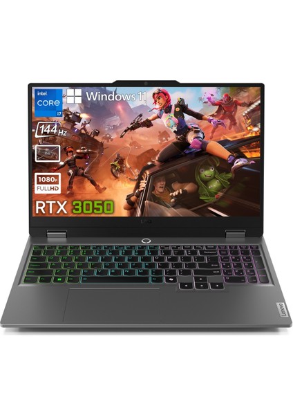 Loq 15IRX9 Intel Core I7 13650HX 64GB 512GB SSD Rtx 3050 6gb (95W) 15.6" 144Hz Fhd Windows 11 Pro Taşınabilir Bilgisayar 83DV00G5TR G39