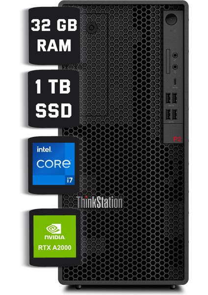 P2 Tower Ws Intel I7-14700K 32 GB Ddr5 1 Tb Nvme SSD Rtx A2000 12 GB W11P 30FSS10300_1 ZI301 Masaüstü Bilgisayar