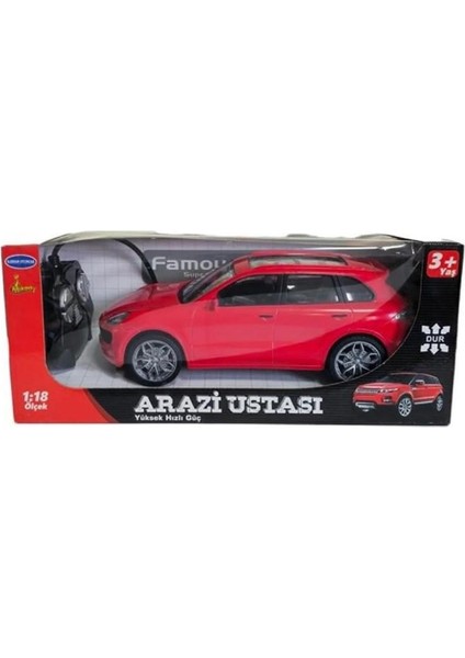 553-4 Karsan Oyuncak Yüksek Hızlı Arazi Ustası Şarjlı Uzaktan Kumandalı Araba 1:18 Ölçek 24 cm