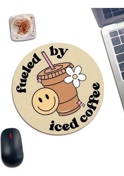 Fueled By Iced Coffee Yazılı Mouse Pad