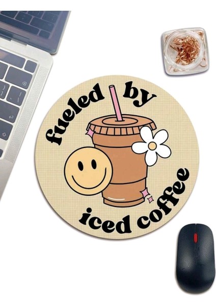 Fueled By Iced Coffee Yazılı Mouse Pad fiyatları