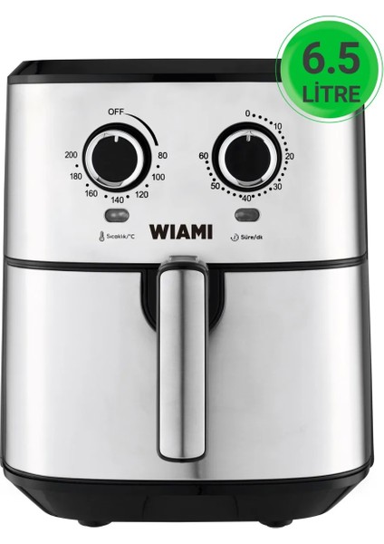 6.5 Lt Retro Yağsız Hava Fritözü TTAF-500MS Retro Airfryer 6.5lt