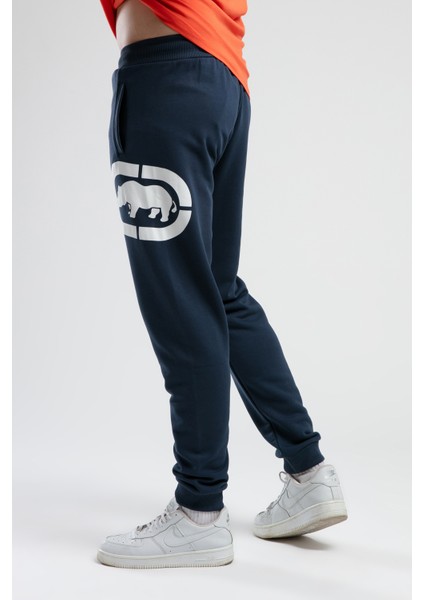 Chelsea Lacivert Rahat Kesim Baskılı Loose Fit Erkek Eşofman Alt modelleri