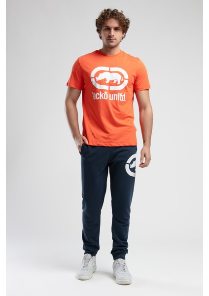 Chelsea Lacivert Rahat Kesim Baskılı Loose Fit Erkek Eşofman Alt