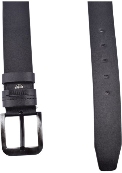 -30 Suni Deri 4,5 cm KEMER/SİYAH/110 - 44