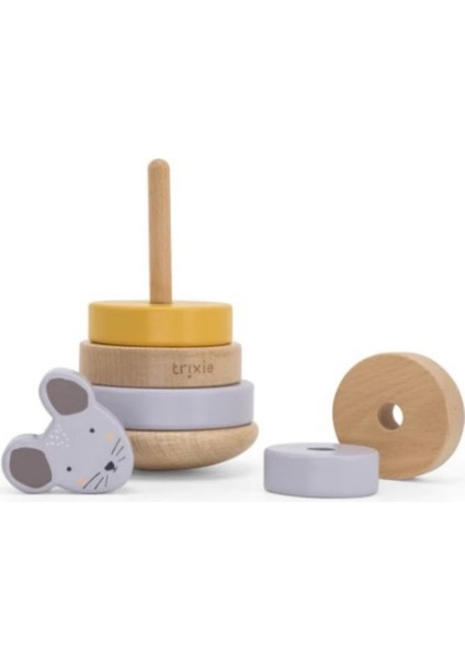 Mrs. Mouse - Wooden Stackıng Toy - Ahşap Dizme Oyuncağı fiyatları