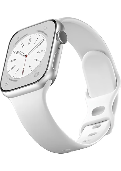 Apple Watch Kordon Kayış 38-40-41 mm Uyumlu Silikon