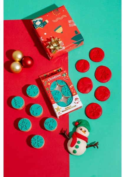 Ahşap Damga Yeni Yıl Set (6 Adet Damga) indirimleri