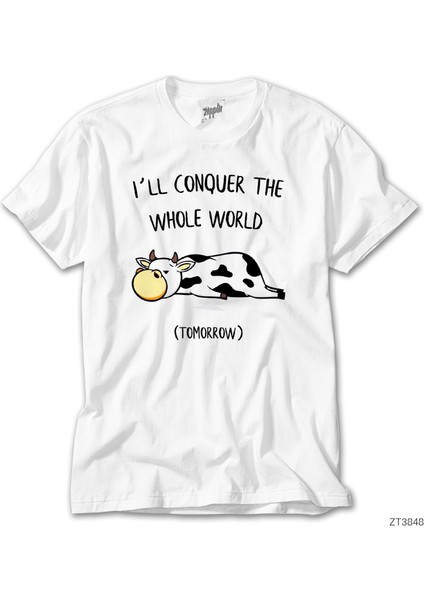 Tomorrow Cow Inek Beyaz Tişört