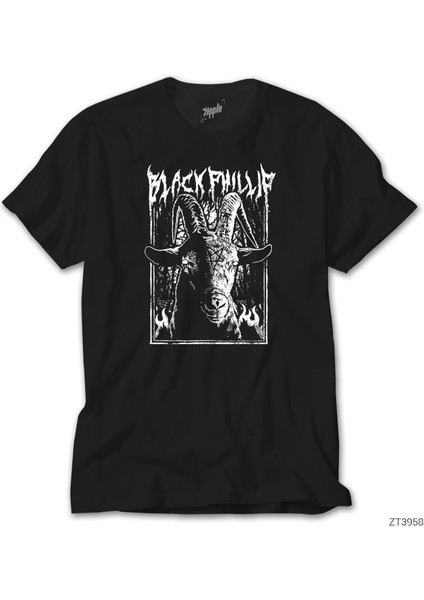 Black Metal Phillip Essential Siyah Tişört
