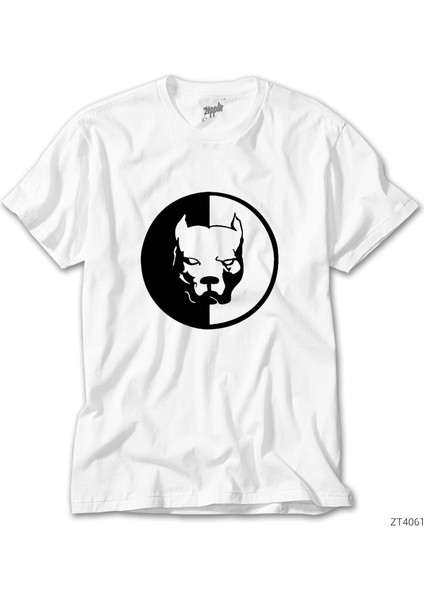 Pitbull Logo Beyaz Tişört
